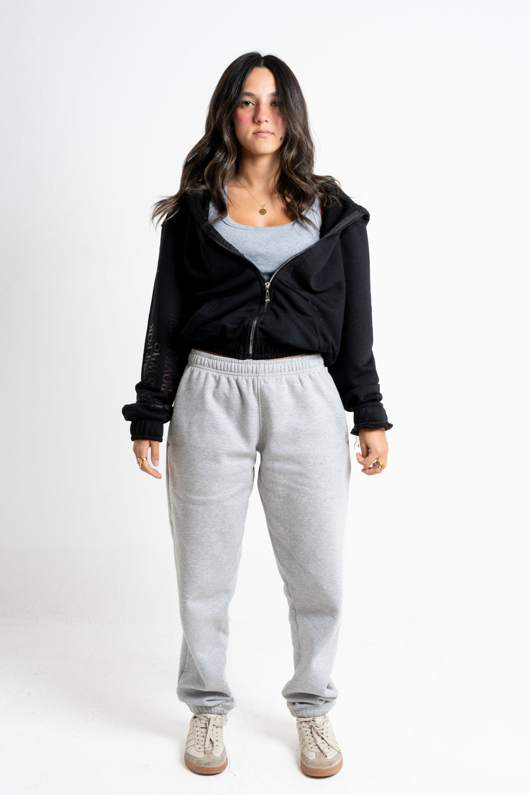 black cropped jacket