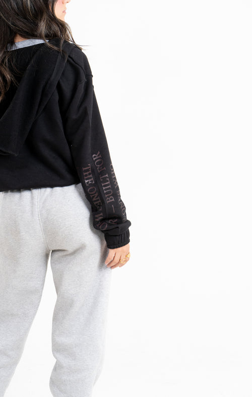 black cropped jacket