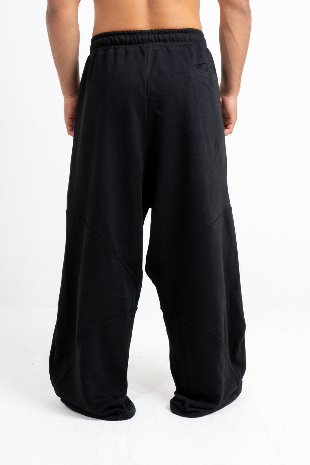 Black wide leg sweatpants