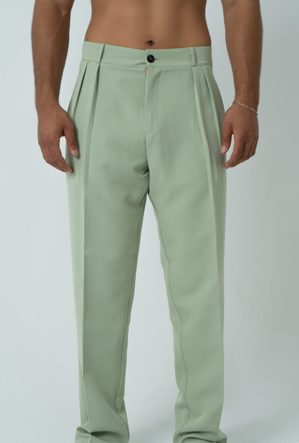 Mint Green pleated pants