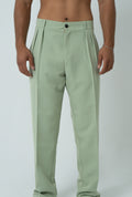 Mint Green pleated pants