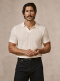 Ivory Knit Polo