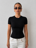 Contour Tee in black