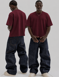AERO’s burgundy basic boxy fit tee